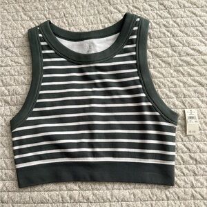 Aerie Striped Green and White Women's Top